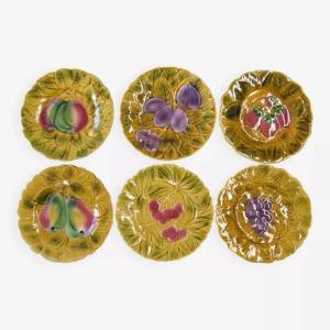 Barbotine Plates From Sarreguemines.