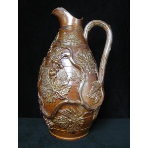 Pichet En Grès Du Beauvaisis - Height 36 Cm.