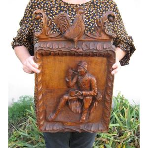 Carved Wooden Panel. Hairy From 14/18