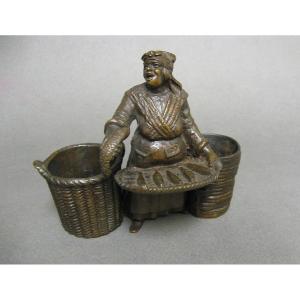 Nineteenth Bronze Pyrogen. The Creole Fish Merchant.