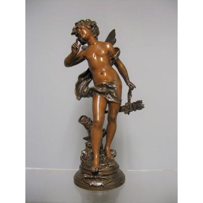 Art Nouveau Sculpture. Badinage By Moreaux.