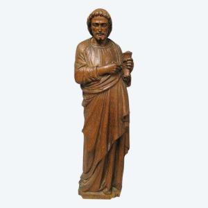 Large Statue In Carved Wood Late 18th Century