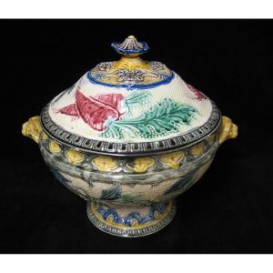 Nineteenth Barbotine Soup Tureen.