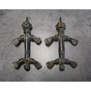 Two Amulets - Ivory Coast - First Half Of The 20th Century