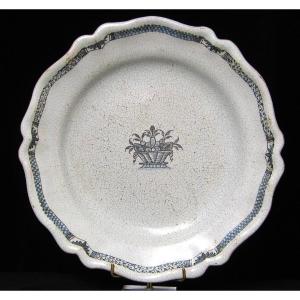 Eighteenth Black Cul Earthenware Dish.