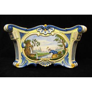 Sarreguemines Earthenware Planter 1880 Decor 652