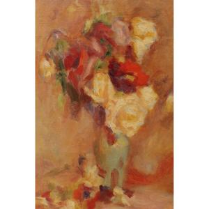 Lucien Mignon Vase With Flowers