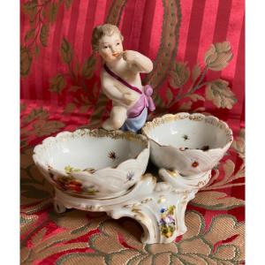 Berlin Porcelain Salt And Pepper Shakers, Kpm Manufacture