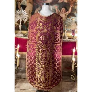 Mauve And Gold Chasuble - Late 18th Century