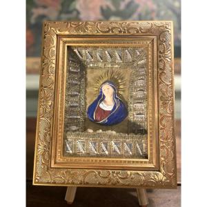 Reliquary Of Virgin And Child With 28 Martyrs - 18th Century