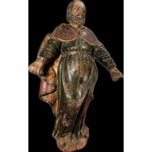Saint Matthew - Spanish School - 17th Century.
