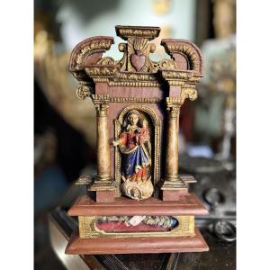 Reliquary Altarpiece Of Saint Prosper - 18th Century