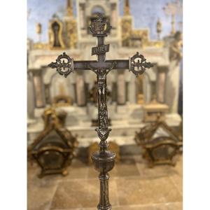 Processional Cross - Collection Of The Hôtel Dieu - 18th Century   
