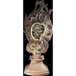 Large Reliquary Monstrance With Five Relics – 18th Century