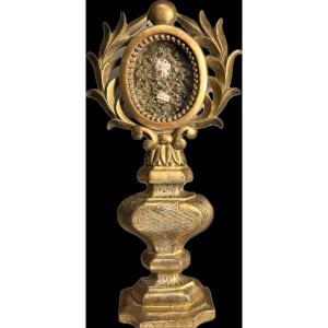 Monstrance Reliquary Of Saints Maur And Andrew - Late 18th Century