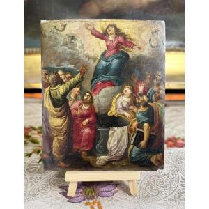Assumption Of The Virgin - Antwerp Circa 1640