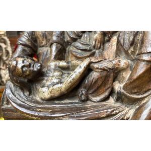 The Burial Or Entombment - Altarpiece Group Circa 1500  
