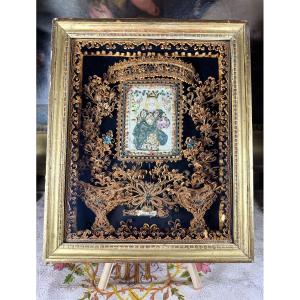 Reliquary Of Saint Germier With Relic Paste - 18th Century 