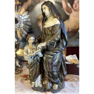 The Education Of The Virgin By Saint Anne - 18th Century