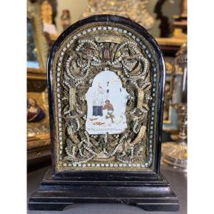 Reliquary Niche To The Glory Of Saint Francis Xavier - Circa 1800  