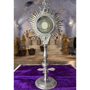Monstrance With Relics Of Saint Marcellin - Early 18th Century
