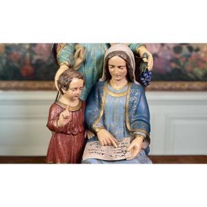 Saint Anne, The Virgin And Child - 19th Century 