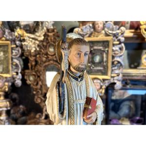 Processional Statue Of Saint Francis Xavier - 19th Century 
