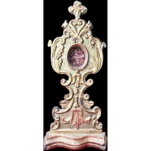 Italian Reliquary With Six Relics - 18th Century