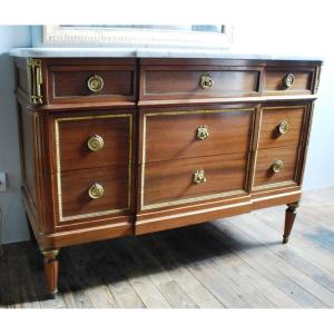 Louis XVI Style Chest Of Drawers - Faubourg St Antoine In Paris