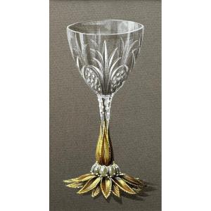 Gouache Painting Of Goldsmithing.