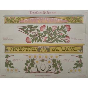 Enseignes Art Nouveau. C.1900