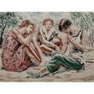 Joueuses De Cartes. C.1930