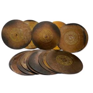 Lot Of 16 Symphonion Musikwerke Records (ø 30 Cm) – Circa 1890–1910
