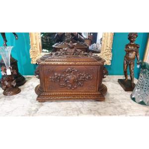 Large Black Forest Liquor And Cigar Cellar