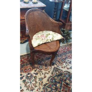 Office Armchair 4 Legs Cane
