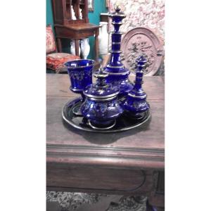 Blue And Enamel Complete Baccarat Night Service