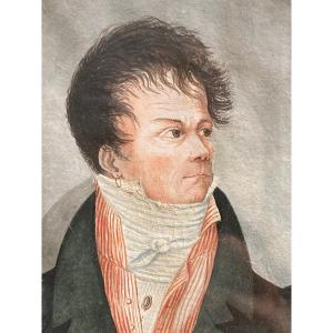 Man With Earring Decorated With The Legion Of Honor Circa 1815/1820