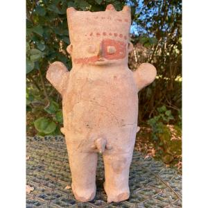 Cuchimilco Chancay Terracotta Statuette & Ca 1000-1450 Ad