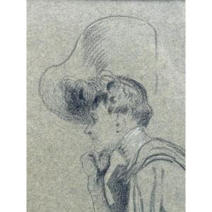 Study Of A Woman With A Hat