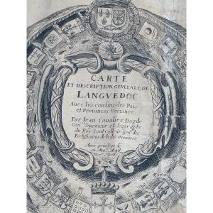 Map Of Languedoc. Louis XIV Era
