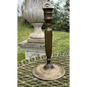 Bronze Candle Holder, Transitional Renaissance / Louis XIII Period