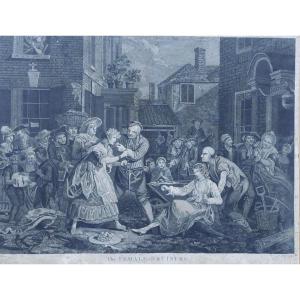 “the Female Bruisers” — Engraving By John Goldar, 18th Century English Satire