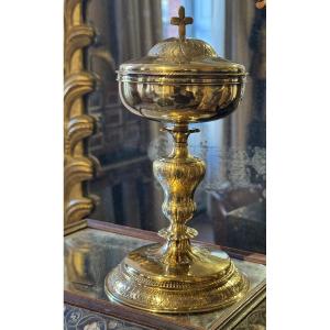 Ciborium By Jean-joseph Lacoste, Master Goldsmith In Rodez, Late 18th Century 