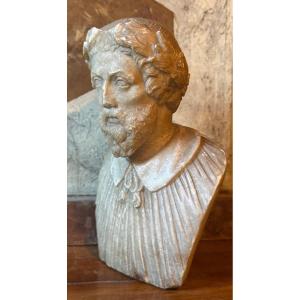 Bust Of A Man Crowned With Laurels