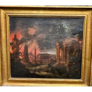 The Burning Of Troy And The Flight Of Aeneas