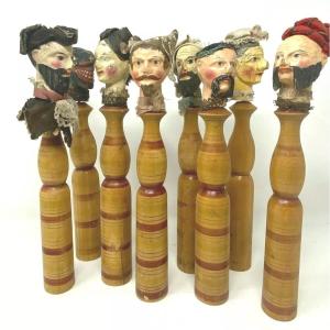 Set Of Eight Revolutionary-era Puppets