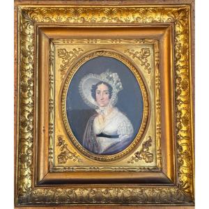 Portrait Of A Lady In A Romantic Hat