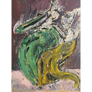 Richard Mandin (1909-2002) "waving Woman"