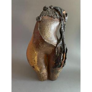 Jeanne Grandpierre (1942-2019) “nude Callipyge” Glazed Stoneware