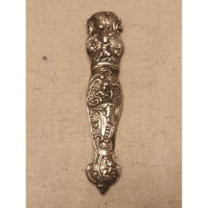 Needle Case In Embossed Silver Circa 1830